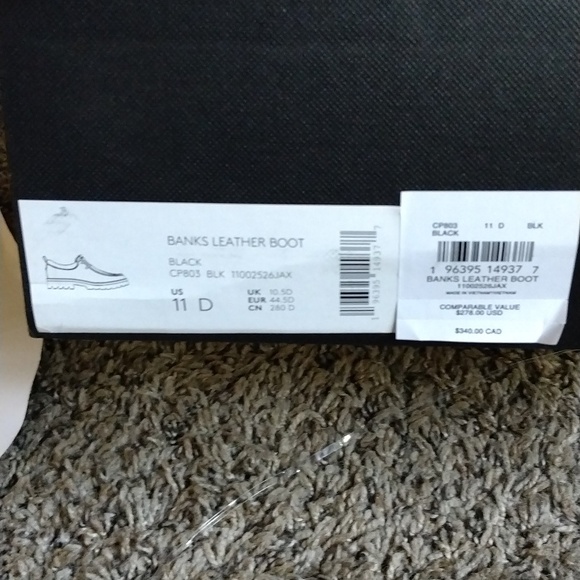 Authentic Coach Banks Men's Leather Boot - Picture 2 of 6